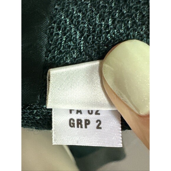 St. John Collection Size 12 Leather Zippered Jacket Gold Detail - Picture 11 of 13